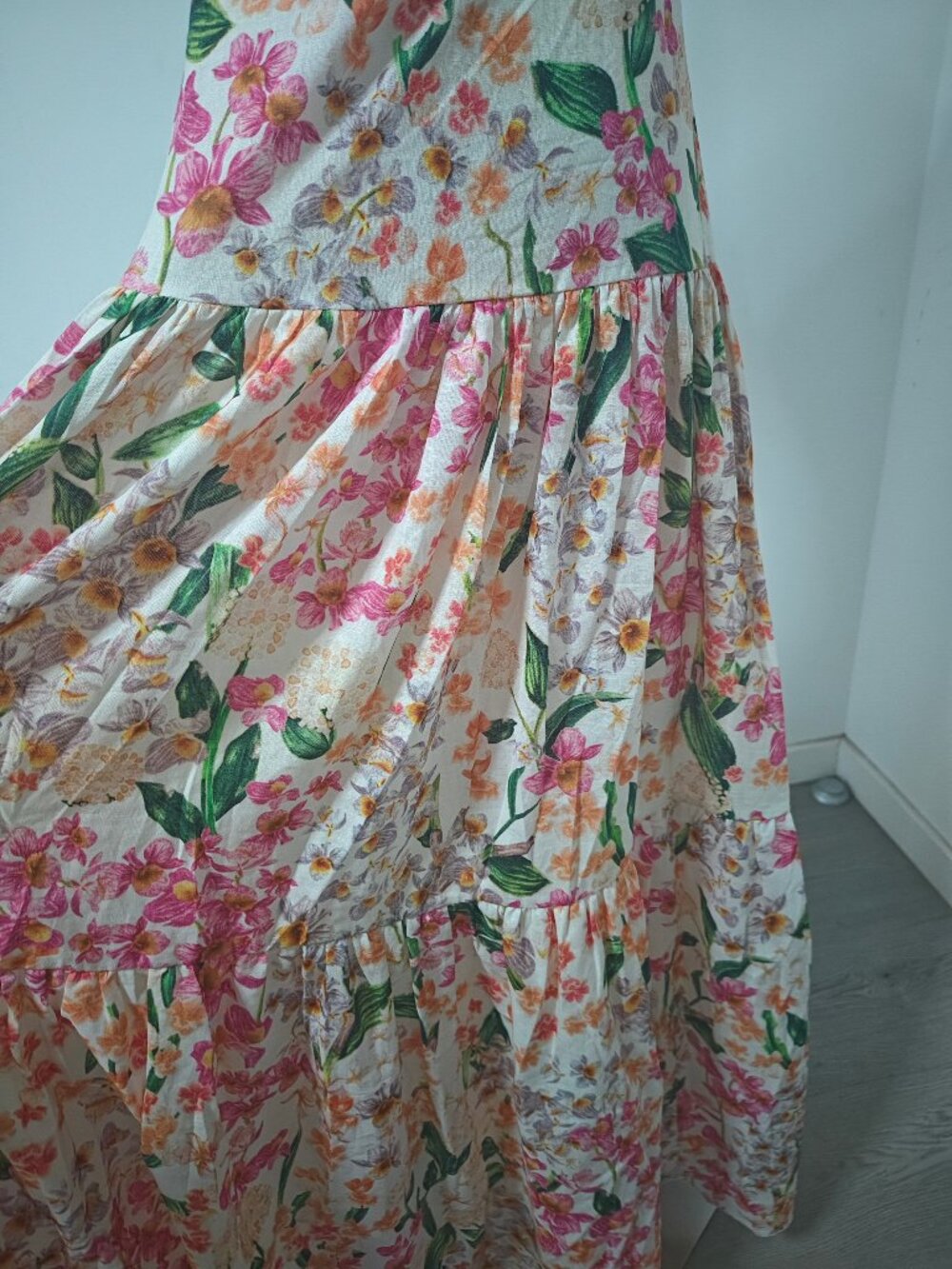Agua By Agua Bendita lima jardiniera' floral-print linen maxi dress - Picture 11 of 13